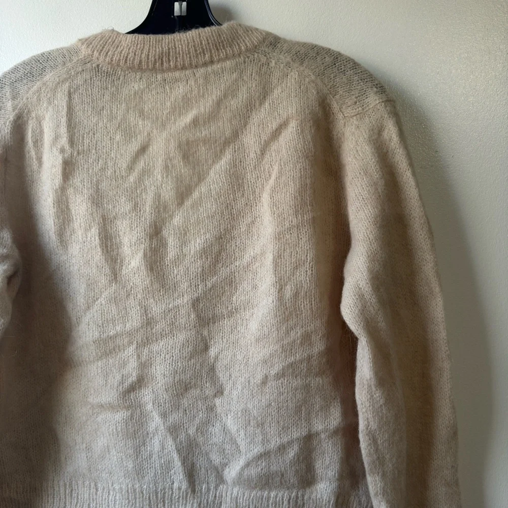 Jenni Kayne Women's Boyfriend Beige Sweater Cardigan Sz S - Picture 8 of 14